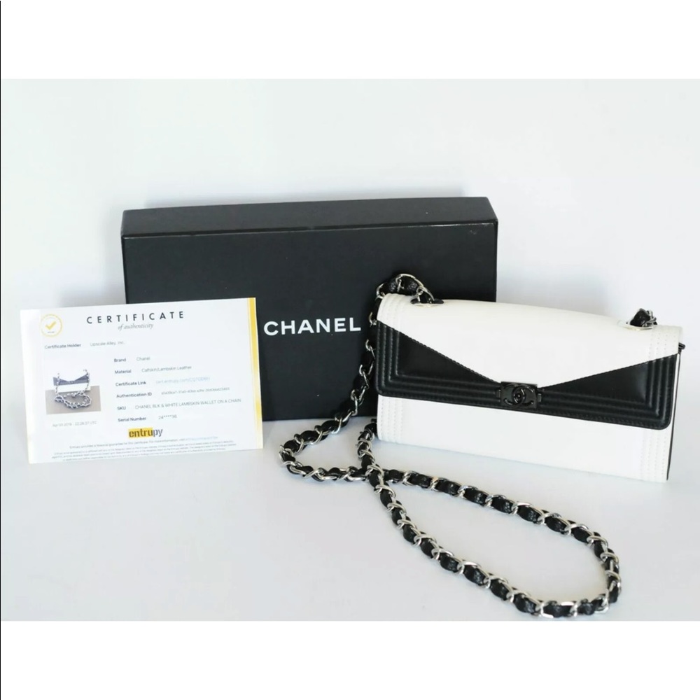 CHANEL BLACK & WHITE WOC - ENTRUPY AUTHENTICATED
